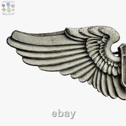 Wwii U. S. Army Air Corps Service Pilot Wings Gemsco N. Y. 3-1/8 Size #145