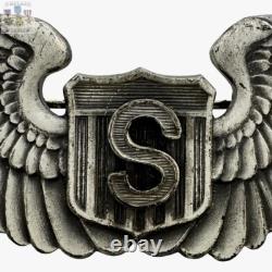 Wwii U. S. Army Air Corps Service Pilot Wings Gemsco N. Y. 3-1/8 Size #145