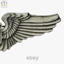 Wwii U. S. Army Air Corps Service Pilot Wings Gemsco N. Y. 3-1/8 Size #145
