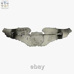 Wwii U. S. Army Air Corps Service Pilot Wings Gemsco N. Y. 3-1/8 Size #145