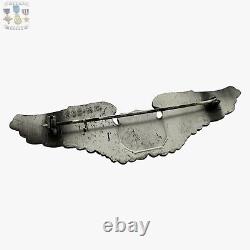 Wwii U. S. Army Air Corps Service Pilot Wings Gemsco N. Y. 3-1/8 Size #145