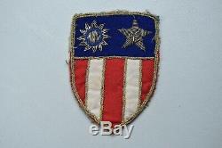 Wwii U. S. Army Air Corps Theater Made Cbi Shoulder Sleeve Insignia Pair