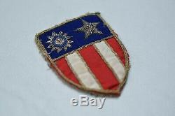 Wwii U. S. Army Air Corps Theater Made Cbi Shoulder Sleeve Insignia Pair