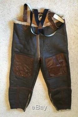 Wwii U. S. Army Air Corps (aac) Flight Trouser (sheep Wool Lined) Type B