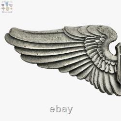 Wwii U. S. Army Air Forces Service Pilot Wings Gemsco N. Y. 3-1/8 Size Ww2 #324