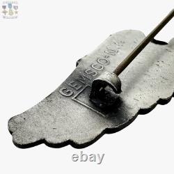 Wwii U. S. Army Air Forces Service Pilot Wings Gemsco N. Y. 3-1/8 Size Ww2 #324