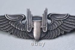 Wwii U. S. U. S. Army Air Corps Air Gunner Wing By Moody Bros. Pinback, Sterling