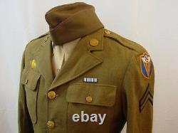 Wwii Us Army 4th Air Force Ww2 Uniform Group Tunic Jacket Shirt 2 Hats