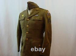 Wwii Us Army 4th Air Force Ww2 Uniform Group Tunic Jacket Shirt 2 Hats