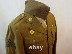 Wwii Us Army 4th Air Force Ww2 Uniform Group Tunic Jacket Shirt 2 Hats