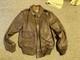 Wwii Us Army Air Corp A2 Pilot Leather Flying Jacket-medium/large Long 42l