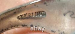 Wwii Us Army Air Corps Aviator Pilot Sterling Silver Ring Size 9 1/4 Named #'d