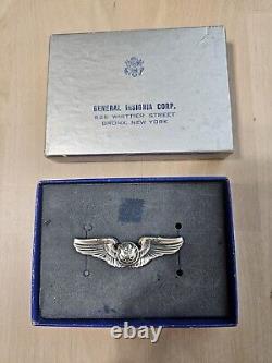 Wwii Us. Army Air Corps Crew Wings Badge Wwii Mint Nos