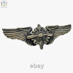 Wwii Us Army Air Corps Flight Engineer Wings Badge Insignia 3 Size #378