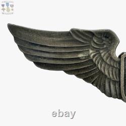 Wwii Us Army Air Corps Glider Pilot Wings Badge Juarez Sterling 3-1/4 Insignia