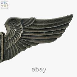 Wwii Us Army Air Corps Glider Pilot Wings Badge Juarez Sterling 3-1/4 Insignia