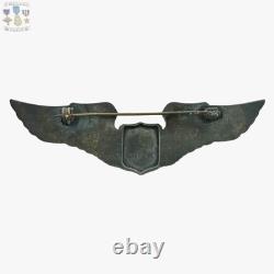 Wwii Us Army Air Corps Glider Pilot Wings Badge Juarez Sterling 3-1/4 Insignia