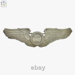 Wwii Us Army Air Corps Observer Wings 3-1\8 Badge Amcraft Starburst Pattern #05