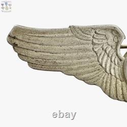 Wwii Us Army Air Corps Observer Wings 3-1\8 Badge Amcraft Starburst Pattern #05