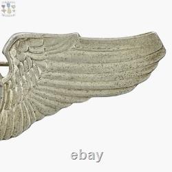 Wwii Us Army Air Corps Observer Wings 3-1\8 Badge Amcraft Starburst Pattern #05