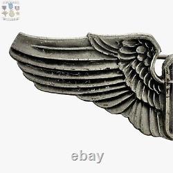 Wwii Us Army Air Corps Pilot Wings Badge 3 Size Amcraft Starburst Pattern #109