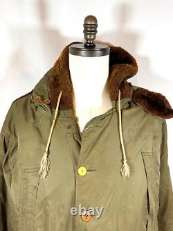 Wwii Us Army Air Force B-11 Parka With Fur Hood & A-9 Trousers Size 44 / 40