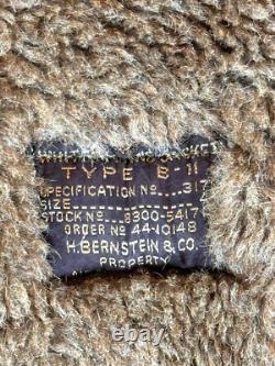 Wwii Us Army Air Force B-11 Parka With Fur Hood & A-9 Trousers Size 44 / 40