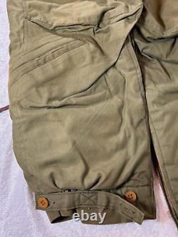 Wwii Us Army Air Force B-11 Parka With Fur Hood & A-9 Trousers Size 44 / 40