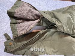 Wwii Us Army Air Force B-11 Parka With Fur Hood & A-9 Trousers Size 44 / 40