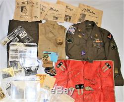 Wwii Us Army Air Force Cbi Aircrew Radio Uniform Large Named Grouping Archive