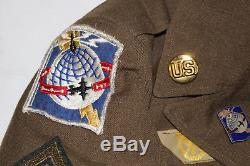 Wwii Us Army Air Force Cbi Aircrew Radio Uniform Large Named Grouping Archive