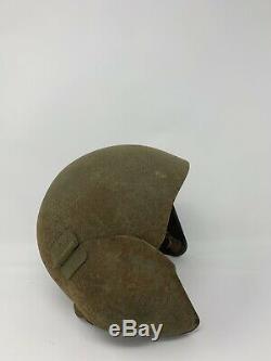 Wwii Us Army Air Force M-5 Flyers Flak Helmet With Liner-original-vintage-nice