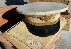 Wwii Us Army Air Force Major's Hat And Restricted Military Papers 1945