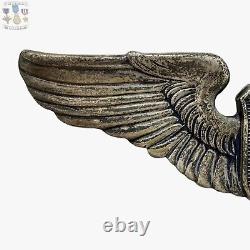 Wwii Us Army Air Forces Glider Pilot Wings Badge Sterling 3 Size Insignia #111