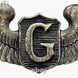 Wwii Us Army Air Forces Glider Pilot Wings Badge Sterling 3 Size Insignia #111