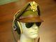 Wwii Us Officer Visor Cap Crusher Aviation Army Air Force Hb-7 Headphones