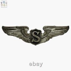 Wwii Usaac Service Pilot Wings Us Army Air Forces 3 Size Sterling Ww2 #279