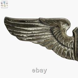Wwii Usaac Service Pilot Wings Us Army Air Forces 3 Size Sterling Ww2 #279