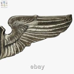 Wwii Usaac Service Pilot Wings Us Army Air Forces 3 Size Sterling Ww2 #279