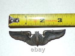 Wwii Ww2 Army Air Corps Utica New York Sterling Marked Bombardier Wings