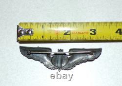 Wwii Ww2 Army Air Corps Utica New York Sterling Marked Bombardier Wings