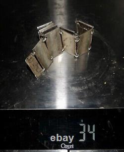 Wwii Ww2 Usaaf Sterling 1941-47 Us Army Air Force Sweetheart Bracelet 33grams